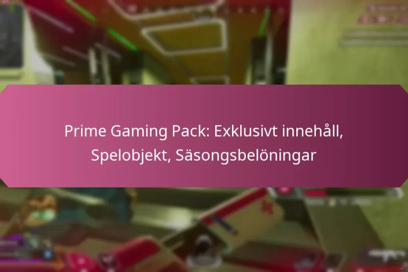 Prime Gaming Pack: Exklusivt innehåll, Spelobjekt, Säsongsbelöningar