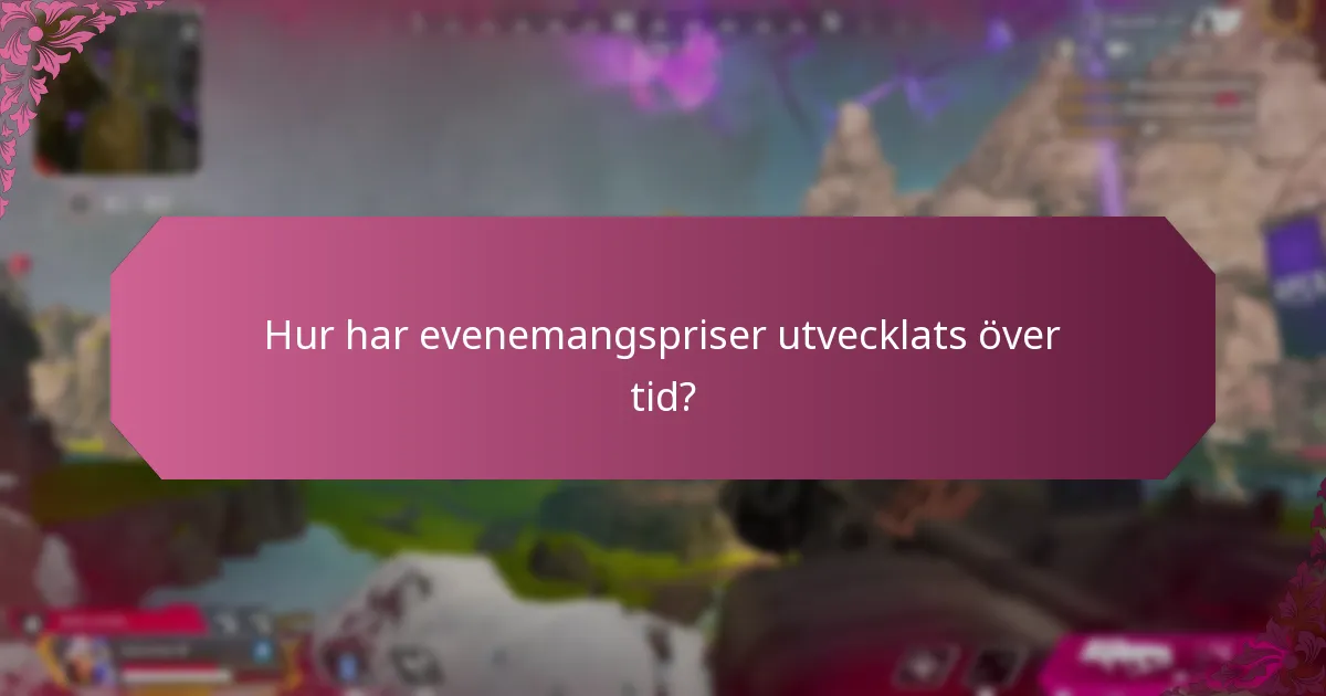 Vilka är anmärkningsvärda historiska evenemang med priser?