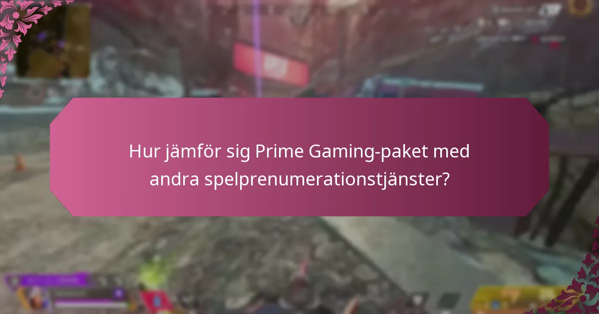 Vilket temainnehåll ingår i Prime Gaming-paket?